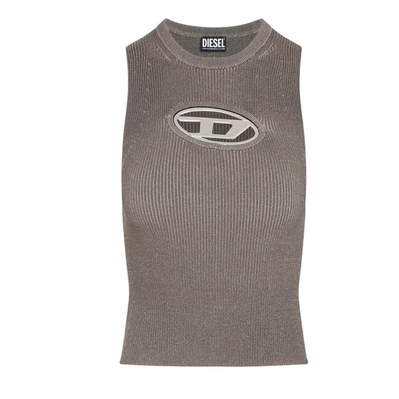 Diesel M-Onerva Ribbed-Knit Top